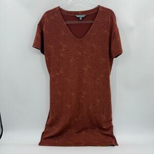 TITLE NINE T-Shirt Dress Pockets Size M Short Sleeve Summer Casual V Neck 120906